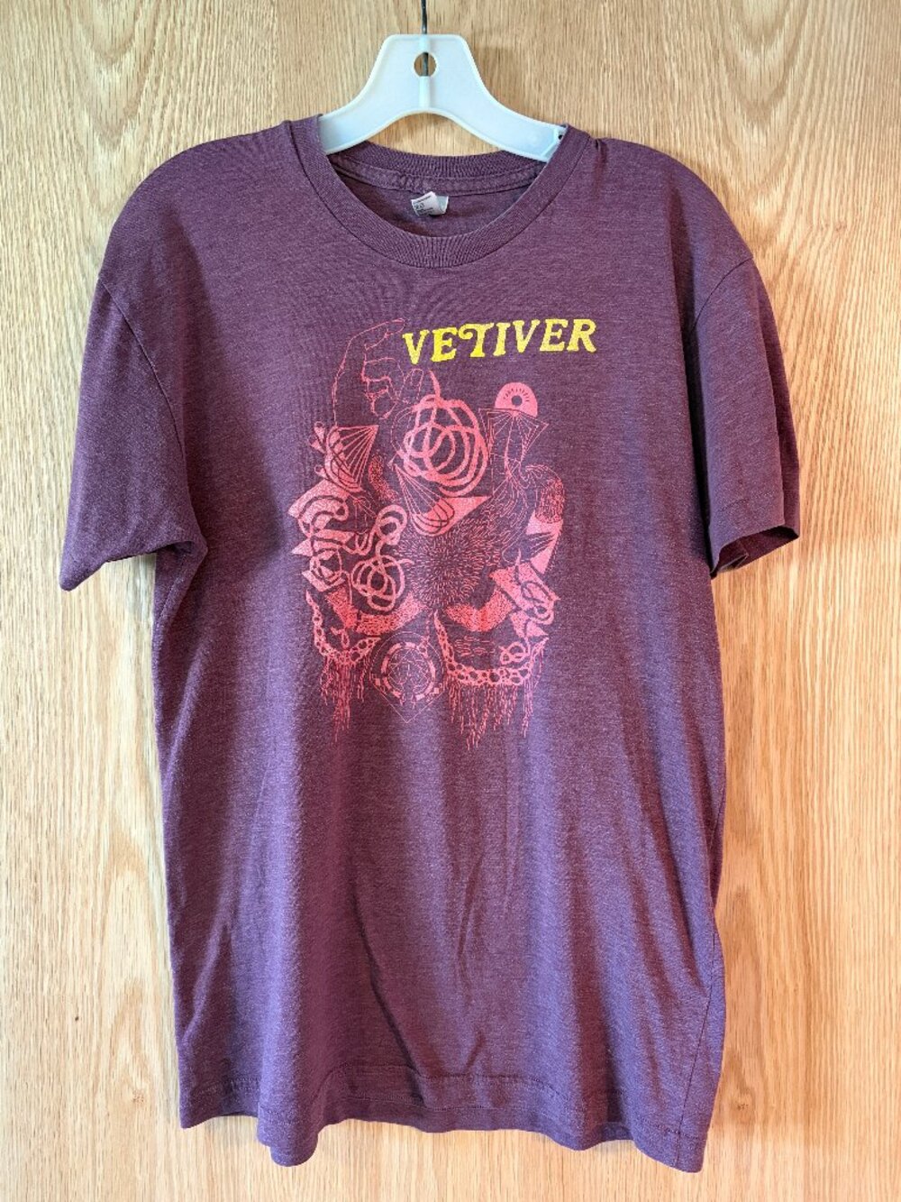 Vetiver Purple and Pink Band Graphic T-Shirt - Indie Folk Concert Tee - M Unisex
